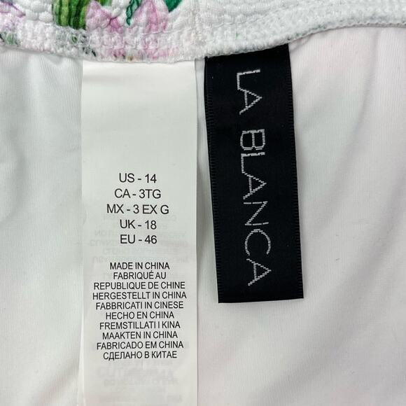 New La Blanca Mystic Palms Floral Print Hipster Bikini Bottoms - Picture 6 of 8